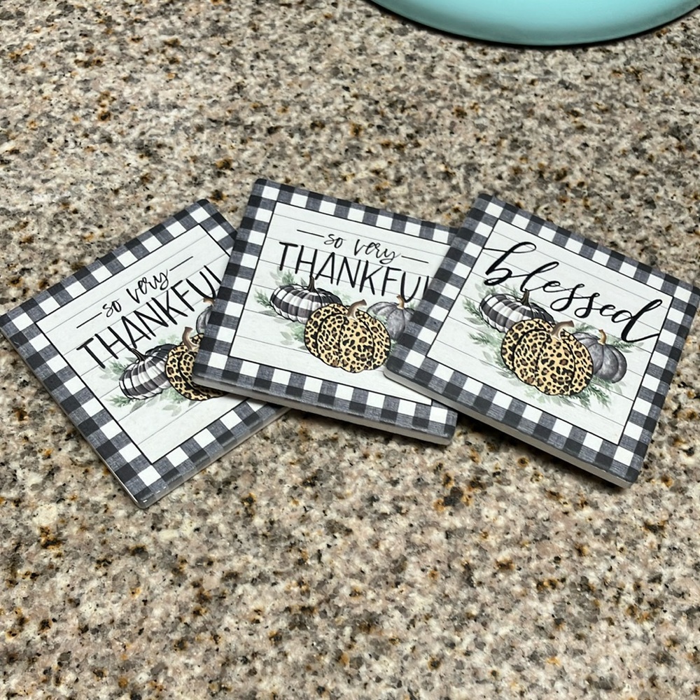 Fall 3 set buffalo chic cup holders
